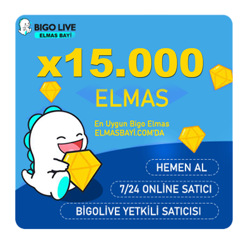bigo live elmas 15-000
